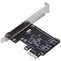 Los mejores  - Tarjeta controladora SATA 3.0 2Port PCIe- PCI Express a SATA III 6Gbps con Soportes fijos- Plug and Play